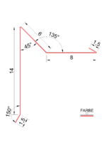 Pultabschluss - 14x8x6x1,5x1,5 – Bild 2