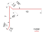 Pultabschluss - 7x10x1,5x1,5 – Bild 2